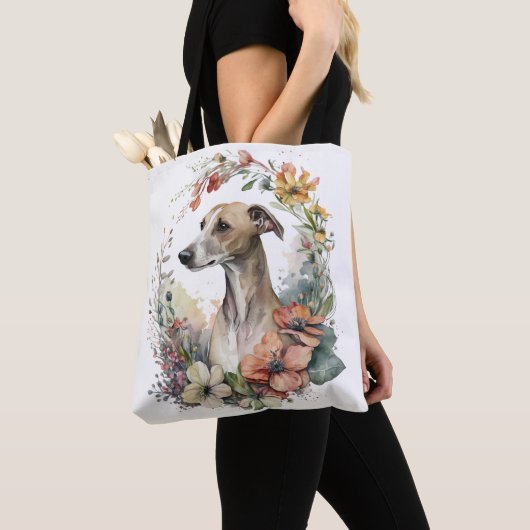 SCHÖNE, WEISSE HUNDE TASCHE (Von Nahem)