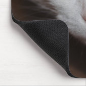 Schöne weiße Katze Mousepad (Ecke)