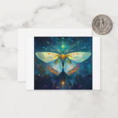 Schöne weiße Motte, übernatürliche Elemente Mitteilungskarte (Vorderseite/Rückseite Beispiel)