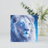 Schöne weiße Mystik mit blauen Augen (Stehend Vorderseite)