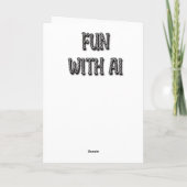 Schöne weiße Mystik mit blauen Augen Karte (Rückseite)