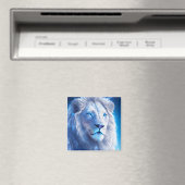 Schöne weiße Mystik mit blauen Augen Magnet (In Situ (Geschirrspüler))