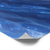 Schöne weiße Mystik mit blauen Augen Poster (Ecke)