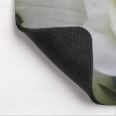 Schöne weiße Nelkenmousepad Mousepad (Ecke)