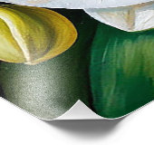 schöne weiße Orchideen Fotodruck (Ecke)