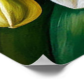 schöne weiße Orchideen Poster (Ecke)