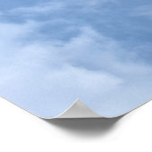 Schöne weiße Puffwolken Poster (Ecke)