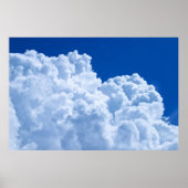 Schöne weiße Puffwolken Poster (Vorne)