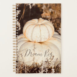 Schöne weiße Pumpkins Autumn Wiadow Planner Planer