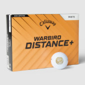 Schöne Weiße Rose Ruhe Golfball (Verpackungen)