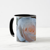Schöne weiße Rose Tasse (Vorderseite Links)