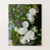 Schöne weiße Rosen Puzzle (Vertikal)