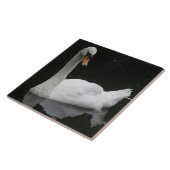 Schöne Weiße Schwan-Kachel Fliese (Seite)