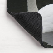 Schöne Weiße Schwan Mousepad (Ecke)