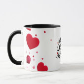 Schöne weiße Tasse: Mache mit Liebe Tasse (Links)