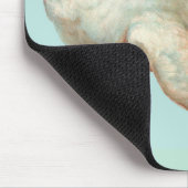 schöne weiße Taube Mousepad (Ecke)