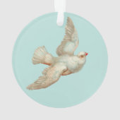 schöne weiße Taube Ornament (Rückseite)