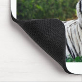 Schöne weiße Tiger Mousepad (Ecke)