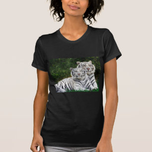 Schöne weiße Tiger T-Shirt