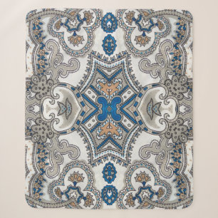 Schöne, weiße und blaue Arabeske, islamische Patro Sherpadecke