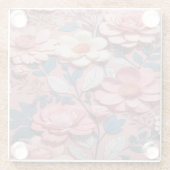 Schöne, weiße und rosa Blume Sandstone Untersetzer (Rückseite)