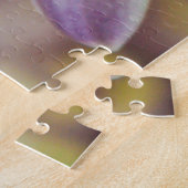 Schöne weiße und violette Blumen Puzzle (Seite)