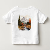 Schöne weiße Wasserfarbe, die wir schon frühzeitig Kleinkind T-shirt (Rückseite)