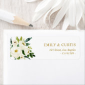 Schöne, weiße Wasserfarbenadresse in Elfenbein (Insitu)