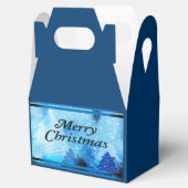 Schöne, weiße Weihnachten Geschenkschachtel (Geöffnet)