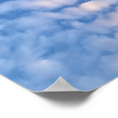 Schöne weiße Wolken Poster (Ecke)
