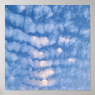 Schöne weiße Wolken Poster
