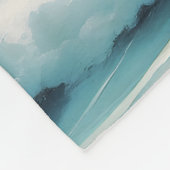 Schöne Wellen des Blauen Ozeans Fleecedecke (Ecke)