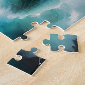 Schöne Wellen des Blauen Ozeans Puzzle (Seite)