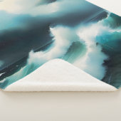 Schöne Wellen des Blauen Ozeans Sherpadecke (3/4)