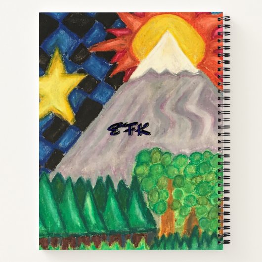 Schöne Weltspirale Notizblock (Rückseite)