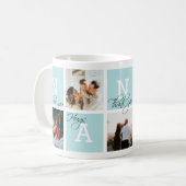 Schöne Wertschätzung Nanny 5 Foto Light Blue Kaffeetasse (Vorderseite Links)