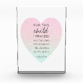 Schöne Wertvolle Bibelverse Fotoblock (Vorderseite)