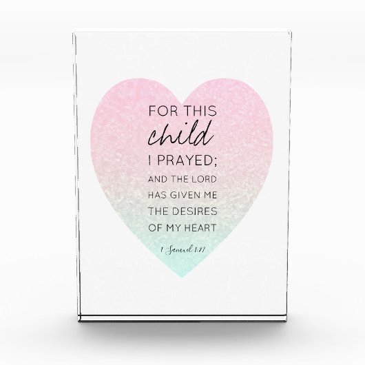 Schöne Wertvolle Bibelverse  Fotoblock (Vorderseite)