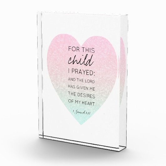 Schöne Wertvolle Bibelverse Fotoblock (Rechts)