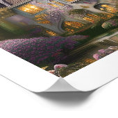 Schöne Whimsical Fairytale Burg Poster (Ecke)