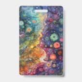 Schöne Whimsikfarben zurück zur Schule Ausweis (Rückseite)