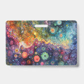 Schöne Whimsikfarben zurück zur Schule Ausweis (Back)