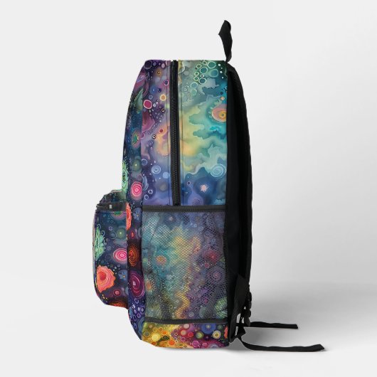 Schöne Whimsikfarben zurück zur Schule Bedruckter Rucksack (Rechts)