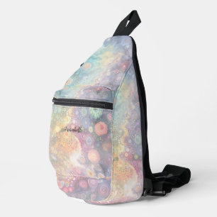 Schöne Whimsikfarben zurück zur Schule Crossbody Bag