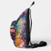 Schöne Whimsikfarben zurück zur Schule Crossbody Bag (Rechts)