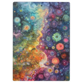 Schöne Whimsikfarben zurück zur Schule Klemmbrett (Rückseite)