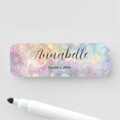 Schöne Whimsikfarben zurück zur Schule Namensschild (Beispiel)