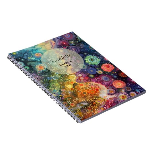 Schöne Whimsikfarben zurück zur Schule Notizblock (Rechte Seite)