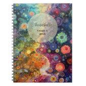 Schöne Whimsikfarben zurück zur Schule Notizblock (Vorderseite)