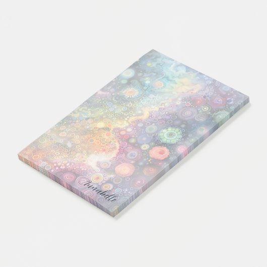 Schöne Whimsikfarben zurück zur Schule Post-it Klebezettel (angewinkelt)